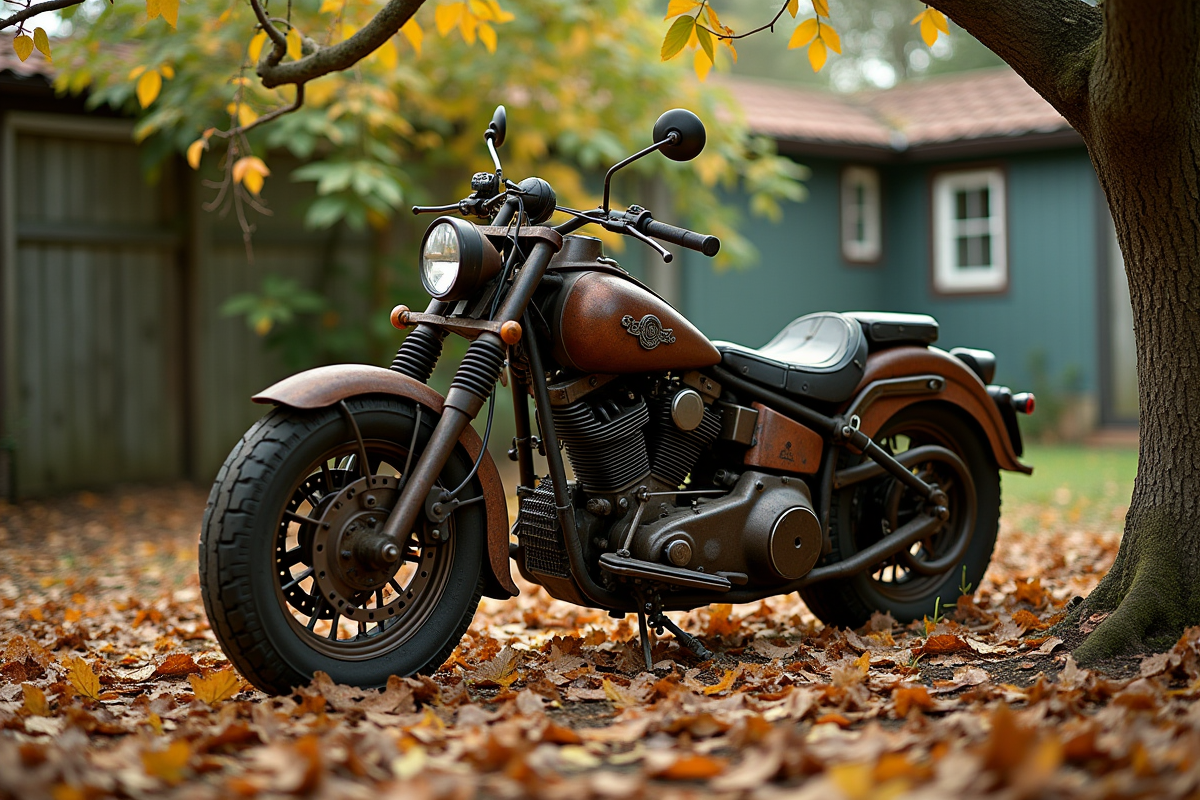 moto abandonnée