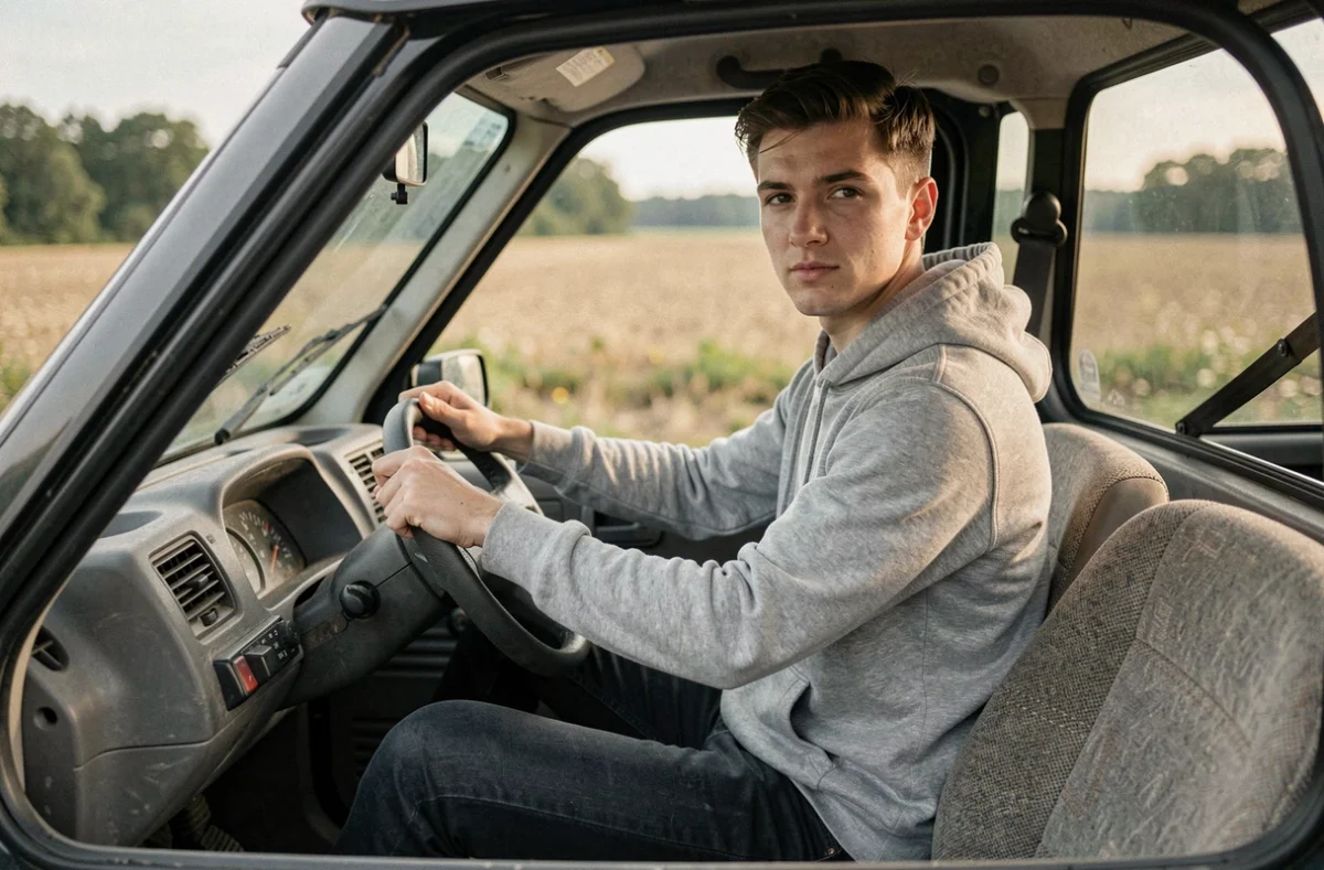 Jeune homme au volant d'une voiture sans permis d'occasion dans l'Aisne
