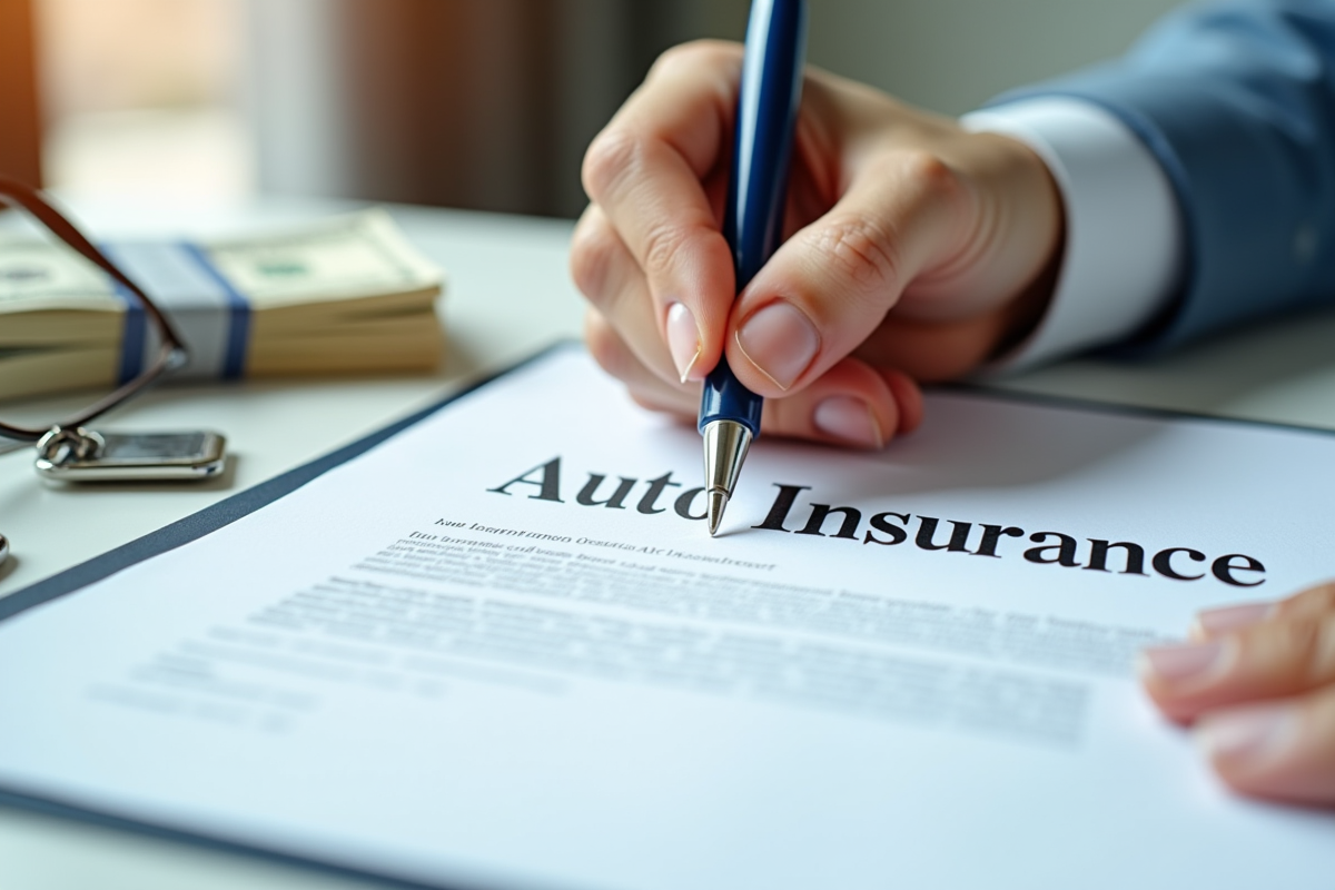 Main signant un contrat d