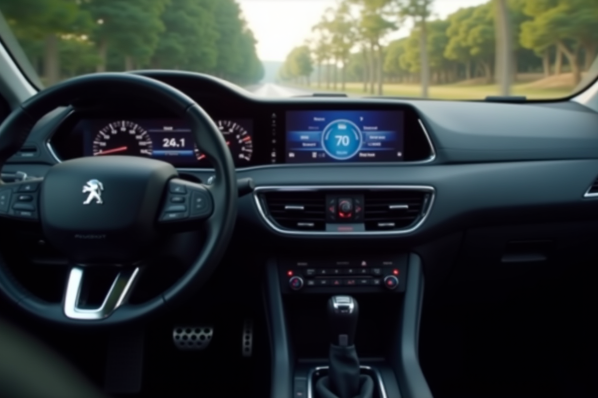 Intérieur Peugeot 308 tableau de bord et volant
